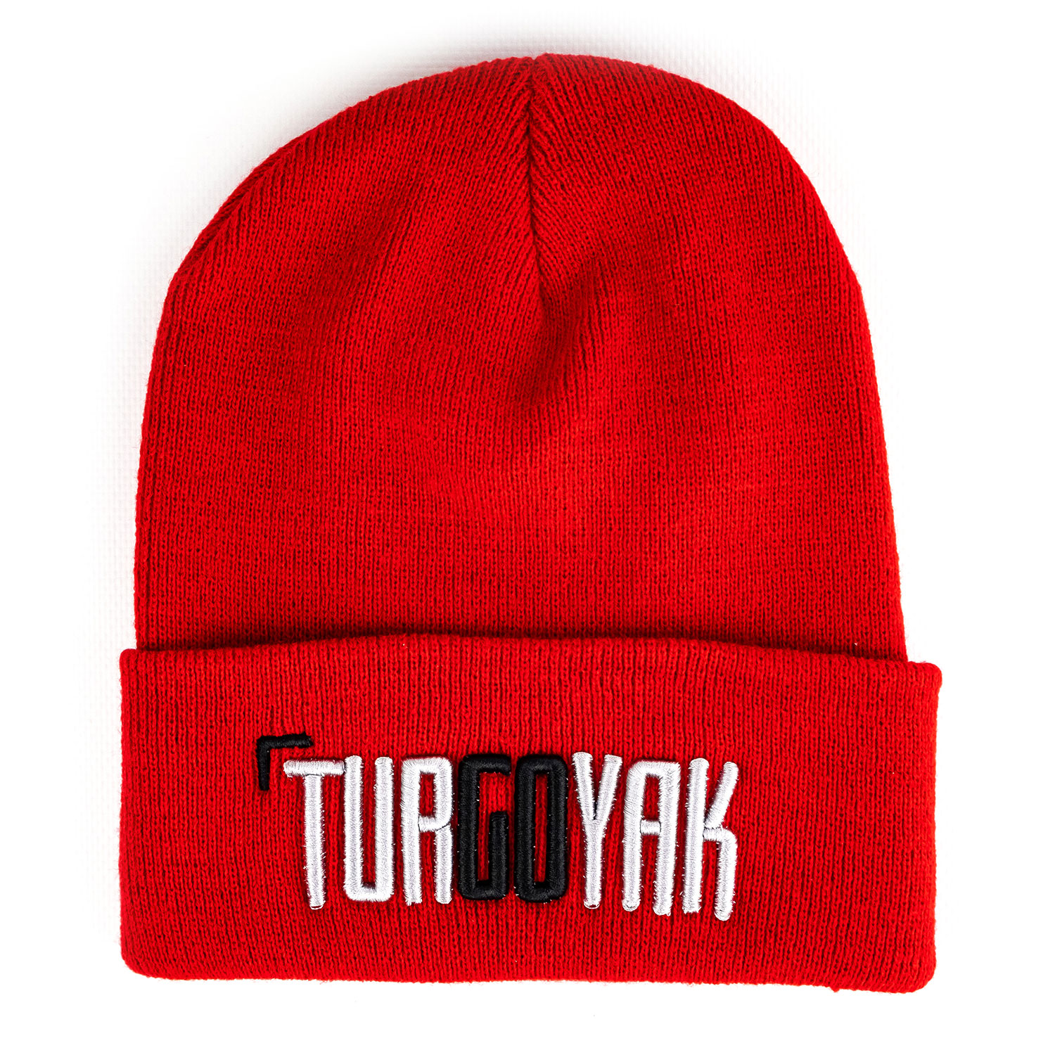 Шапка ТУР ГО ЯК c отворотом (красная)