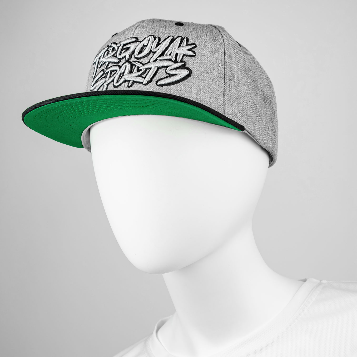 Бейсболка Graffiti прямой козырек (цв. светло-серыйчерный) (11)