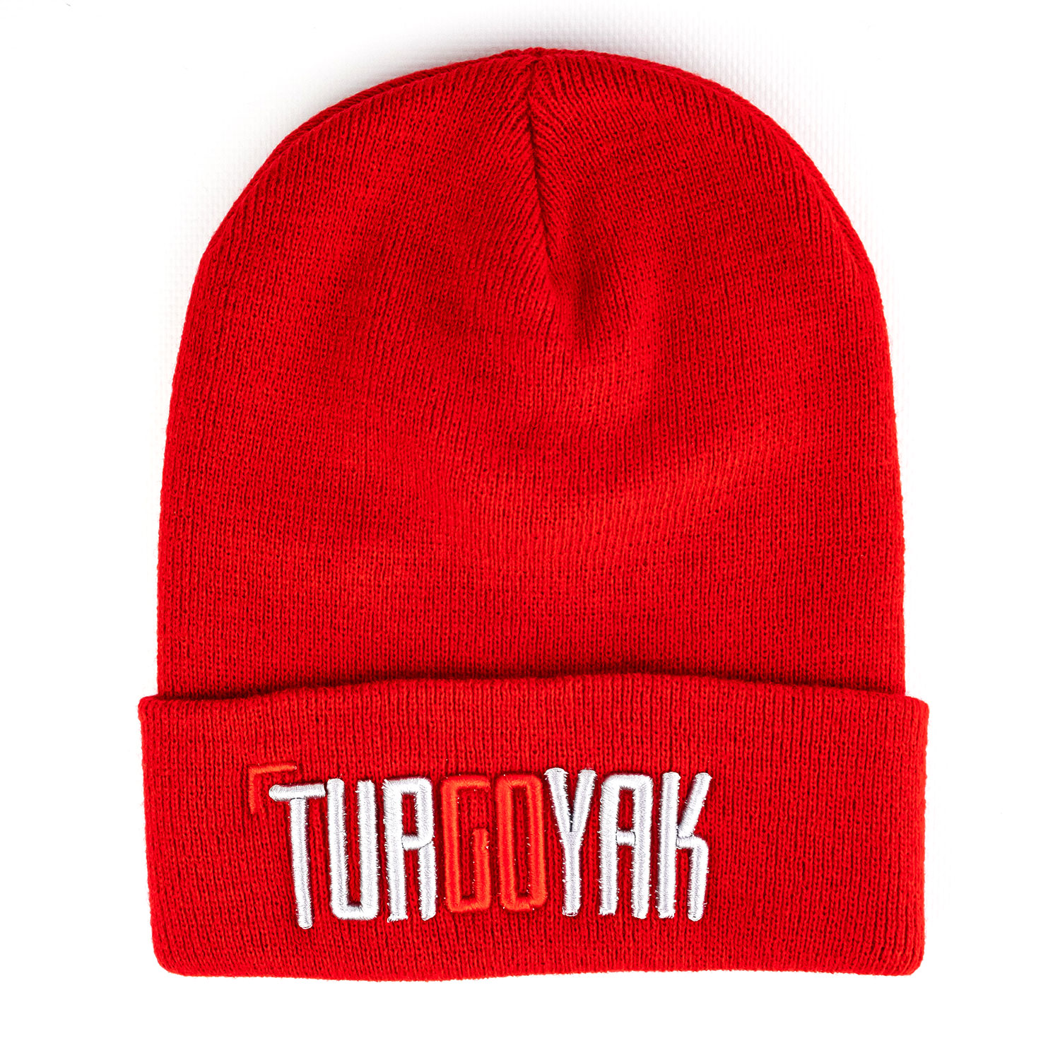Шапка ТУР ГО ЯК c отворотом (красная)