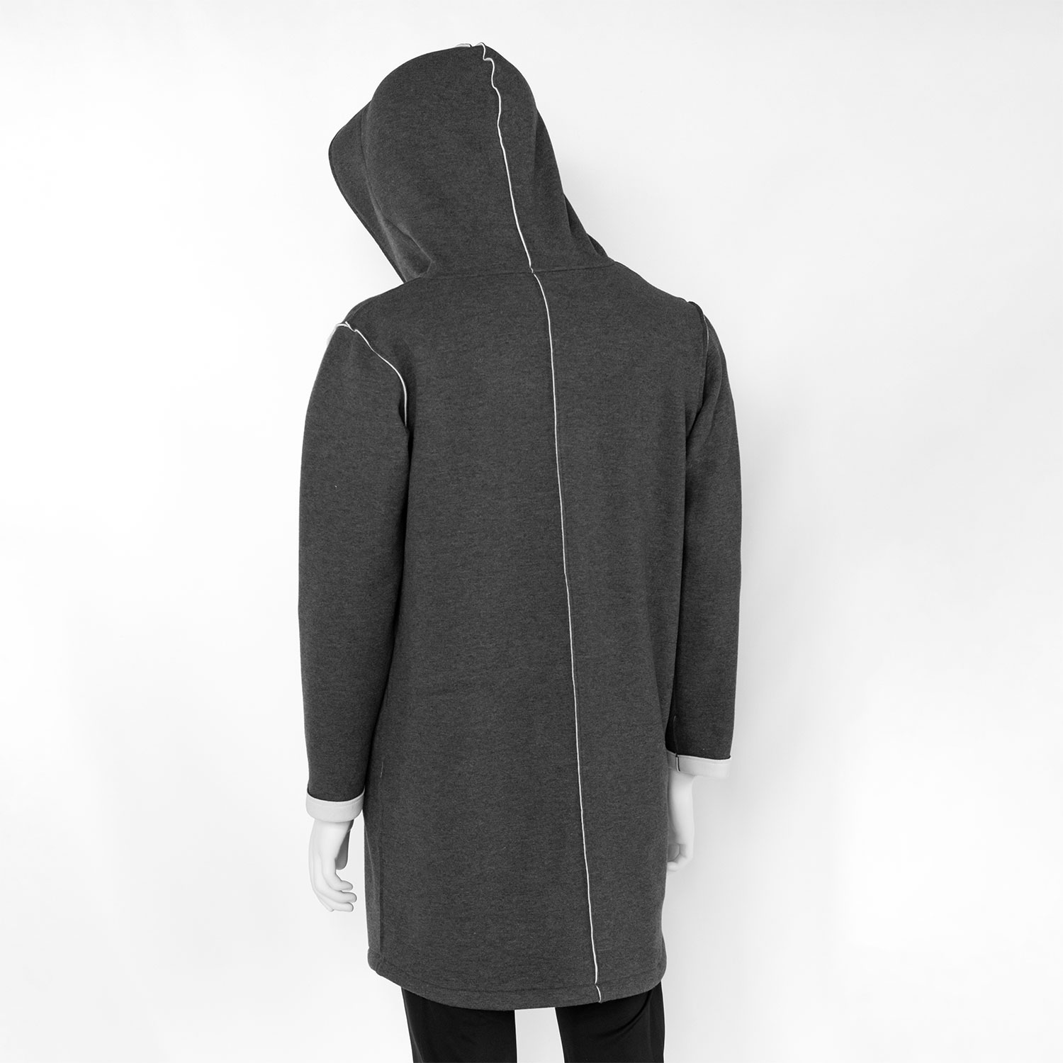 Пальто серое с белым трикотаж на меху Тургояк new (1)