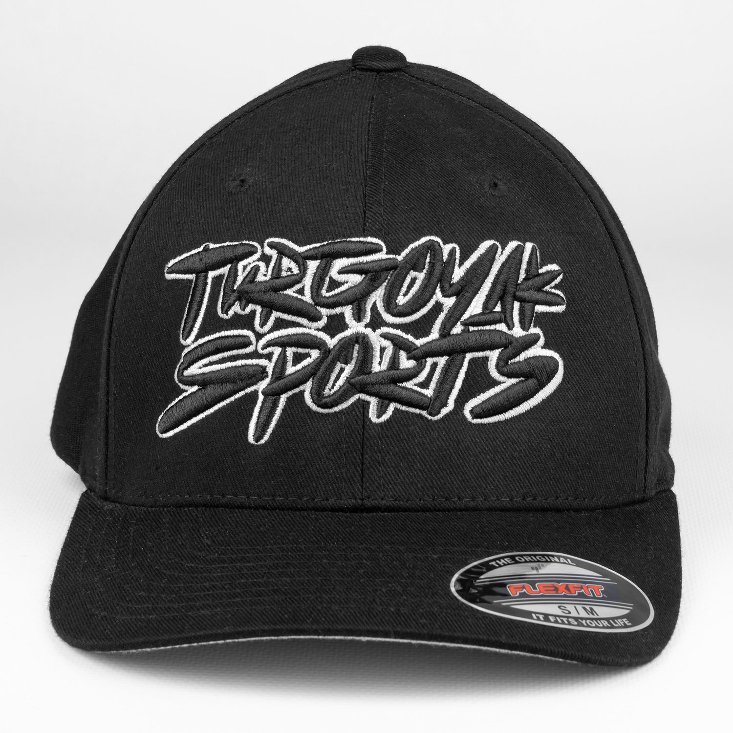 Бейсболка Graffiti черная на резинке Flexfit SM (5)