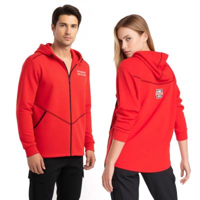 Толстовка-Место-силы-на-молнии-красная