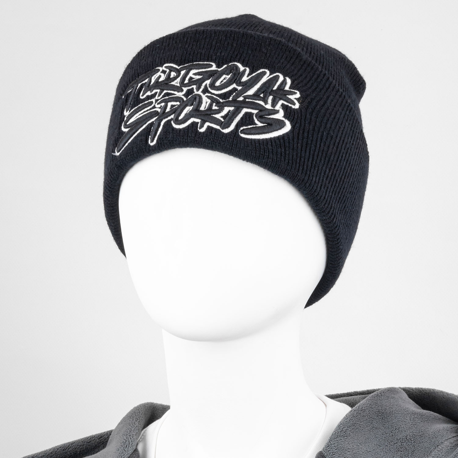 Шапка Граффити Тургояк спорта с отворотом (черный)