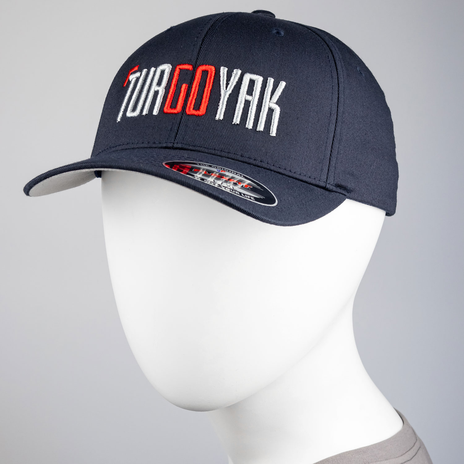 Бейсболка TURGOYAK синяя на резинке Flexfit LXL (1)