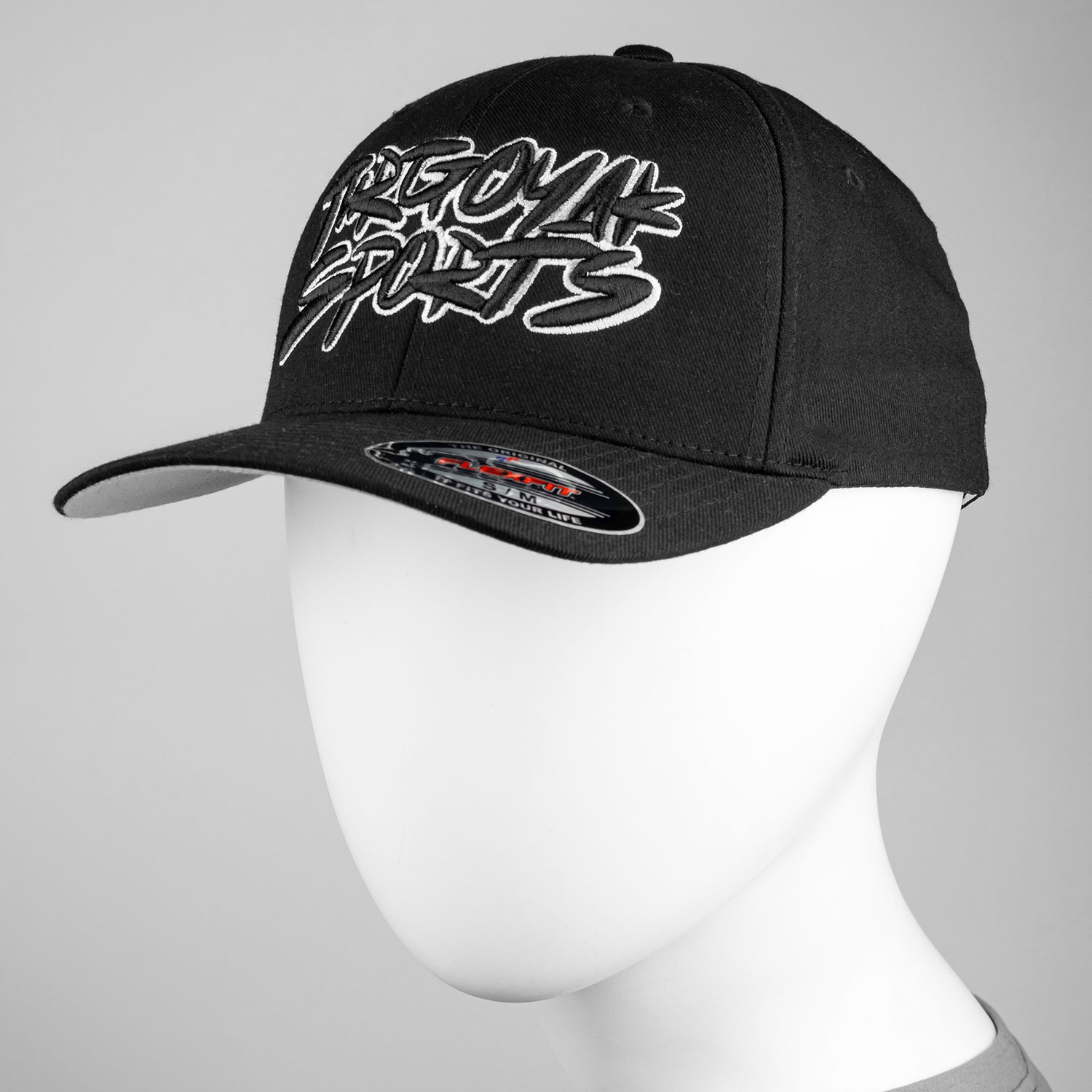 Бейсболка Graffiti черная на резинке Flexfit SM (2)