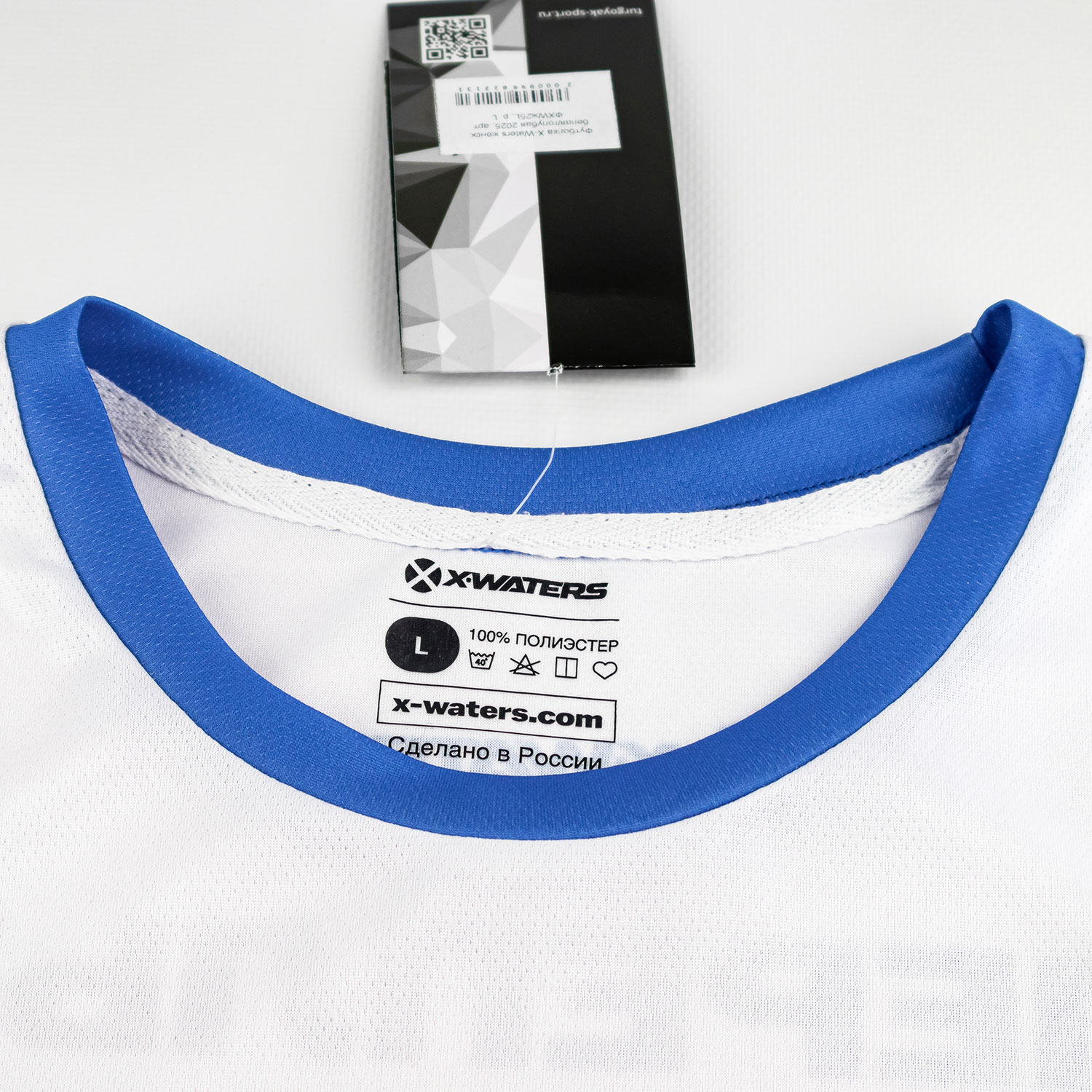 Футболка женск. белаяголубая 2025 X-Waters (3)