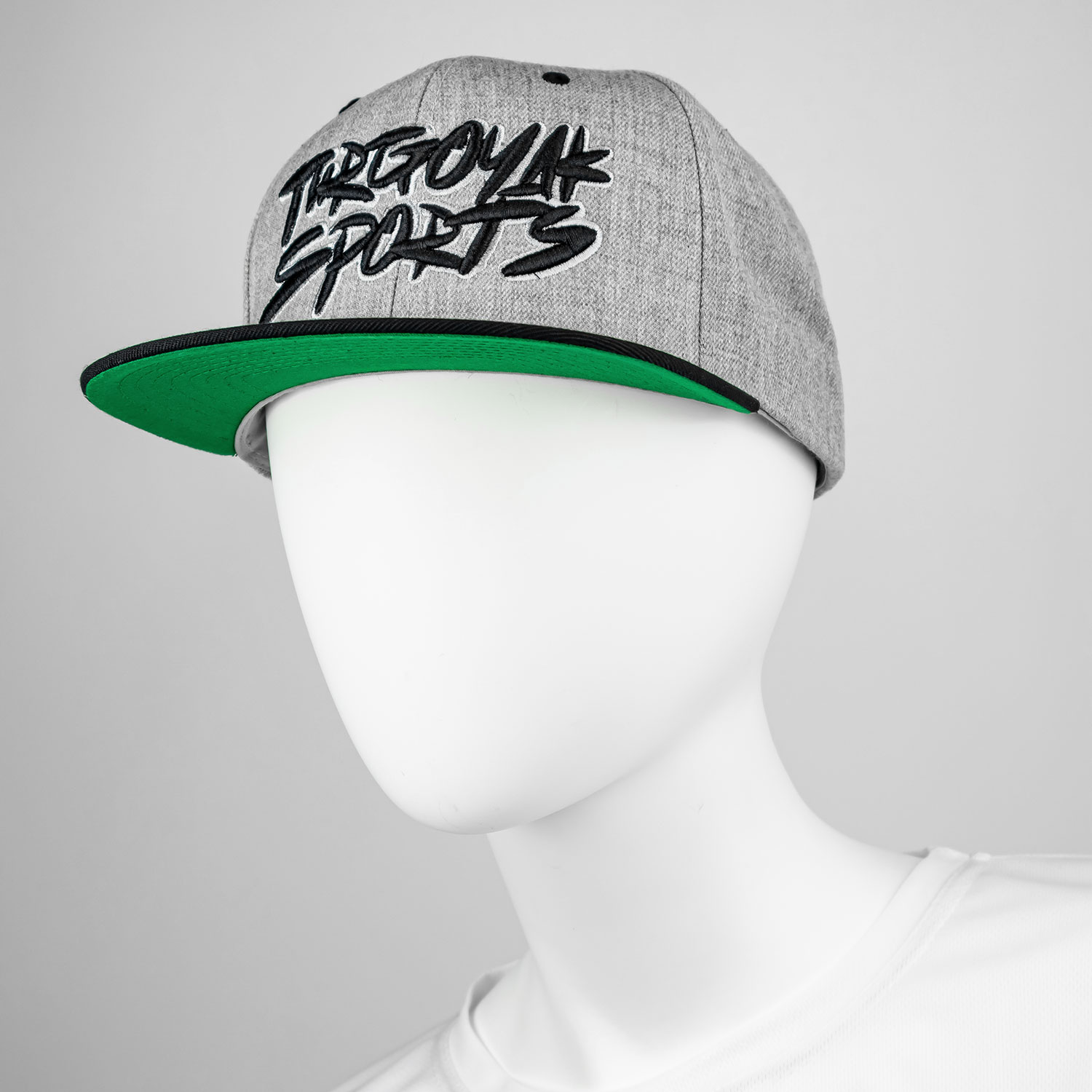 Бейсболка Graffiti прямой козырек (цв. светло-серыйчерный) (10)
