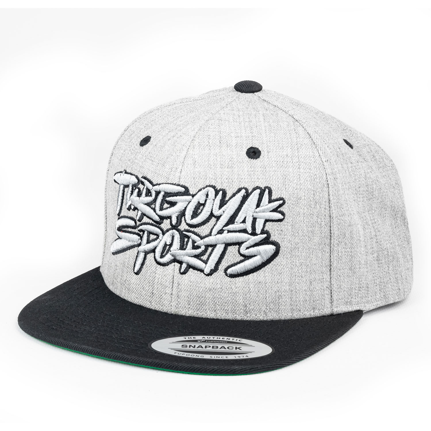 Бейсболка Graffiti прямой козырек (цв. светло-серыйчерный) (1)