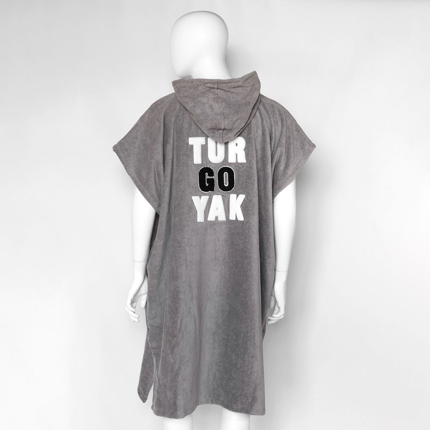 Пончо пляжное TUR GO YAK серый (2)