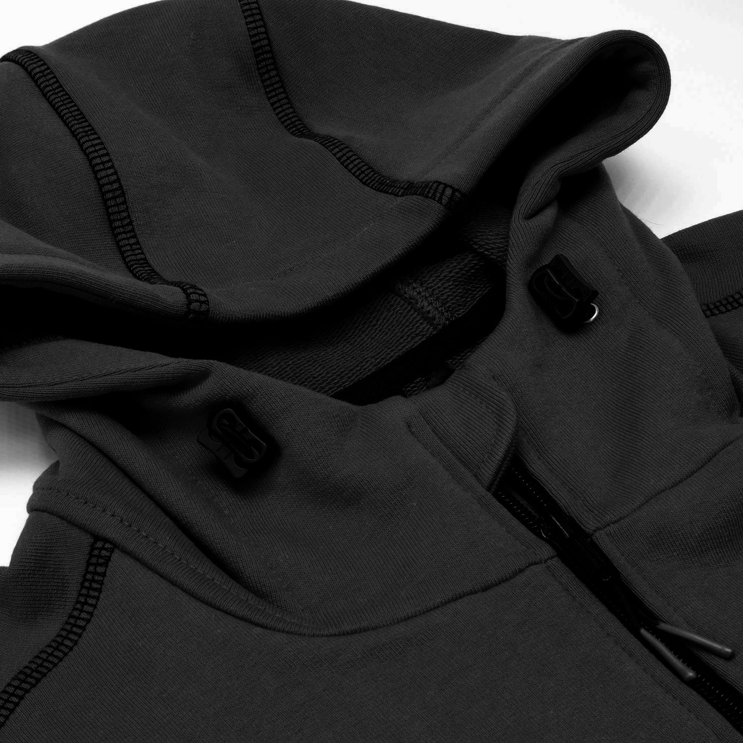 Толстовка Место силы на молнии черная (4)