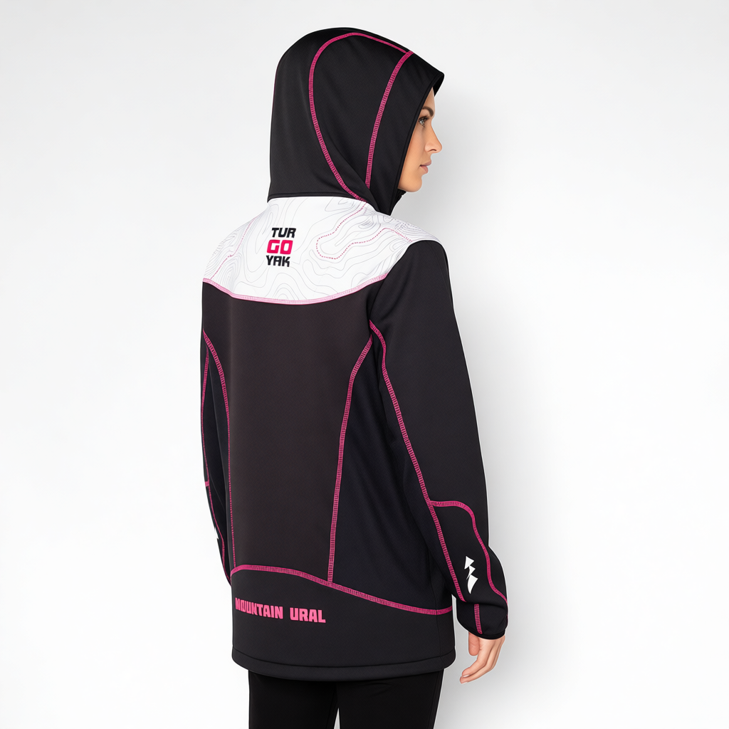 Куртка виндстоппер с капюшоном Classic розовый (2)