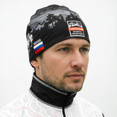 Шапка черная Classic флис TST (2)